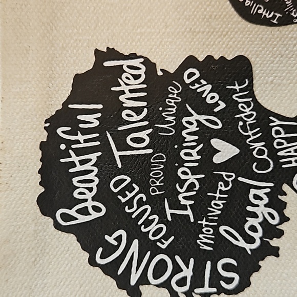 Hand Crafted makeup bag Canvas Pencil case Iron applique Handmade Travel purse - Picture 14 of 17